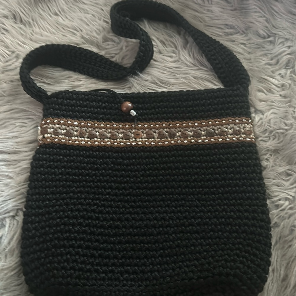 Crochet crossbody bag